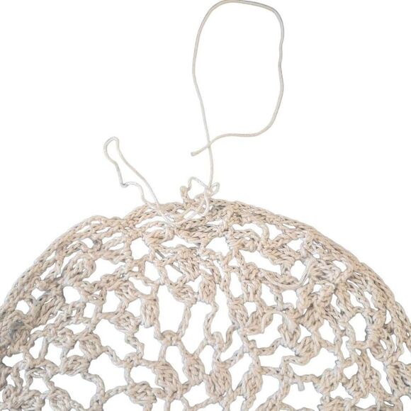 Doily, Vintage Ecru Cotton Crocheted 6.5" - Picture 6 of 6